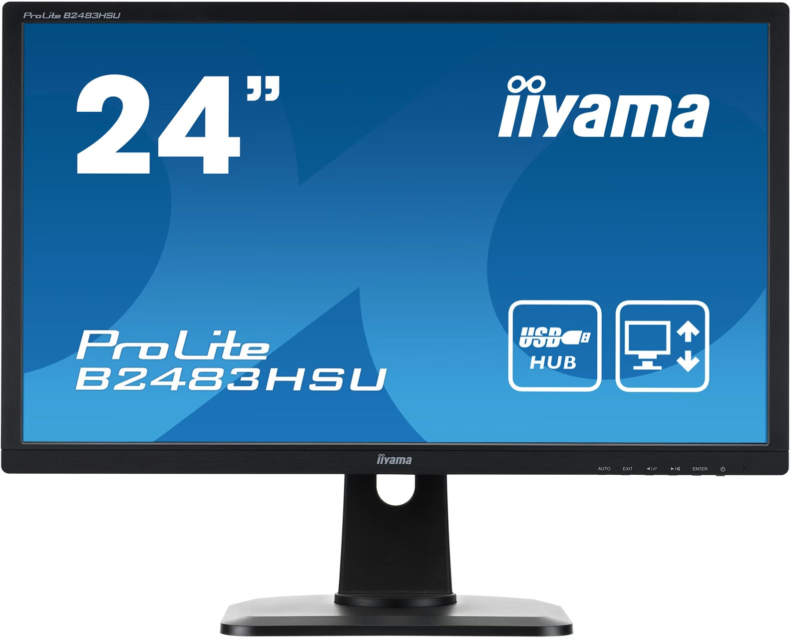 Iiyama ProLite B2483HSU-B1DP - Refurbished monitoren -  1920x1080 (Full HD) 