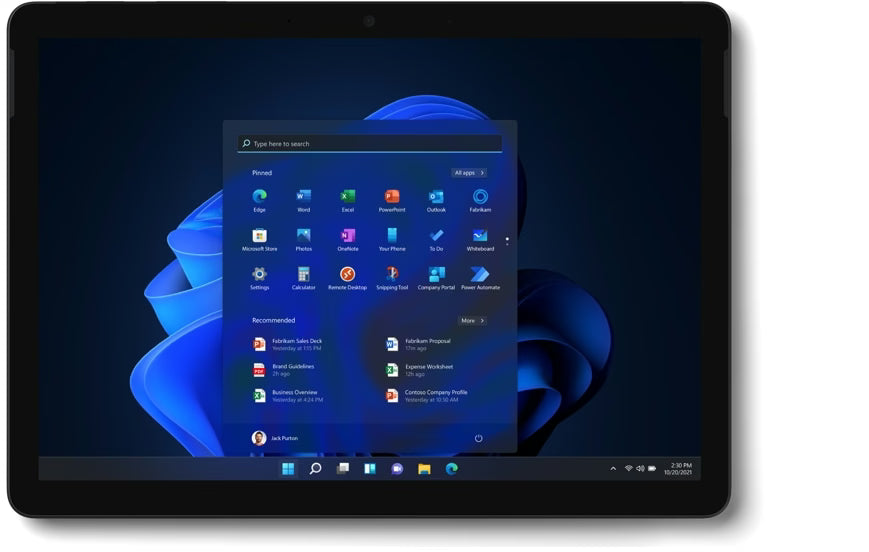 Surface Go 3 LTE 10,5" | 8GB | 256GB SSD | Intel Core i3-10100Y - Refurbished laptop - Intel Core i3 - 256GB SSD - 1920x1280 - Windows 11