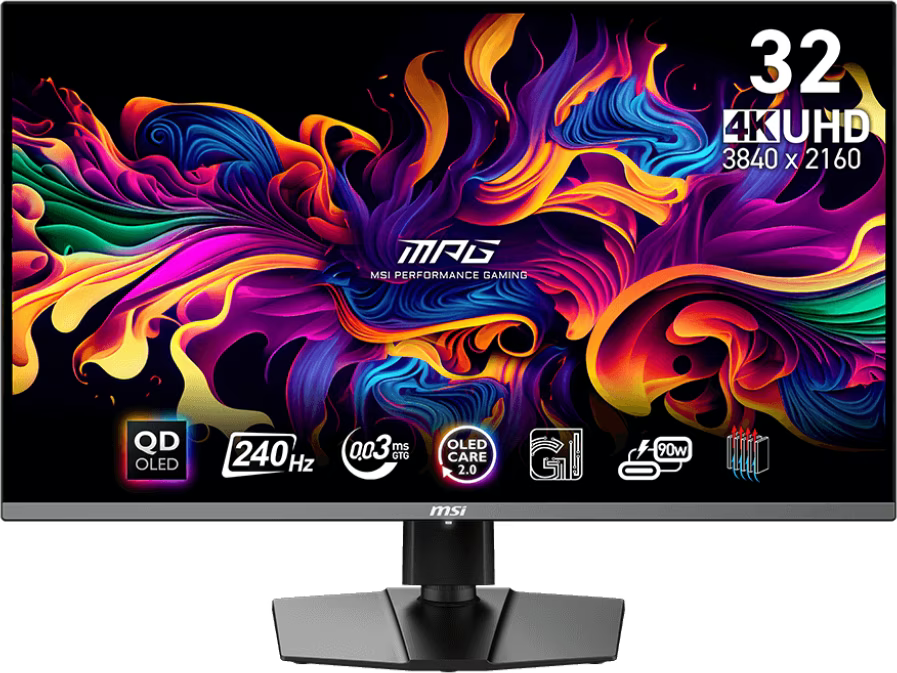 MPG 321URX QD-OLED Zwart | 31,5" | 3840x2160 (4K) - Refurbished monitoren -  3840x2160 (4K) 