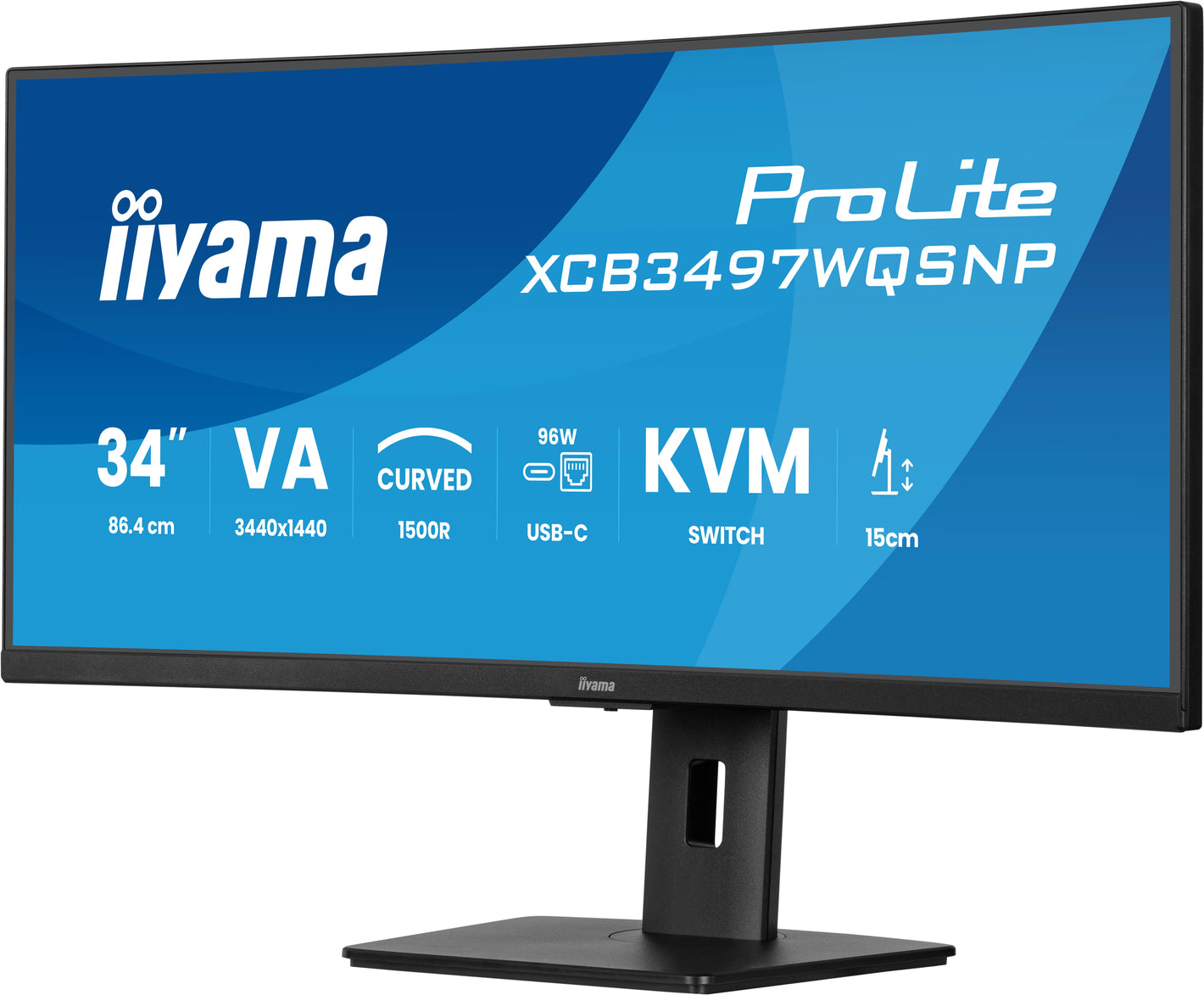 ProLite XCB3497WQSNP-B1 Zwart | 34" | 3440x1440