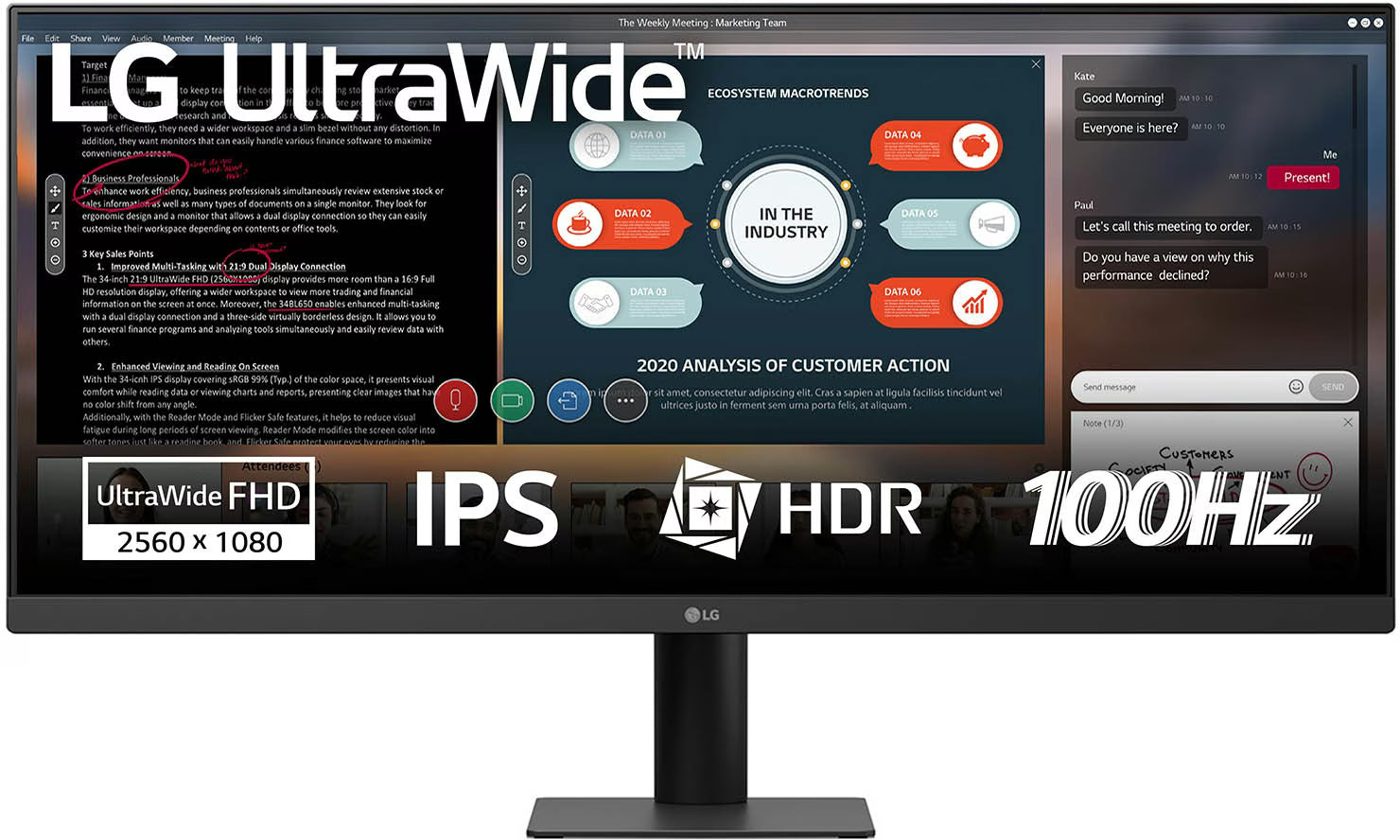 29U511A-B Zwart | 29" | 2560x1080 - Refurbished monitoren -  2560x1080 