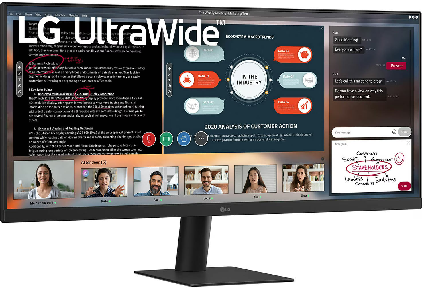 29U511A-B Zwart | 29" | 2560x1080 - Refurbished monitoren -  2560x1080 