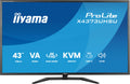 ProLite X4373UHSU-B2 Zwart | 43" | 3840x2160 (4K)