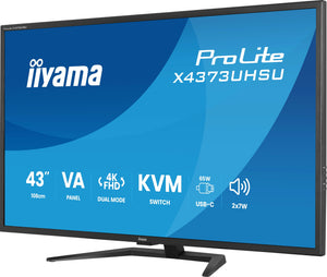 ProLite X4373UHSU-B2 Zwart | 43" | 3840x2160 (4K)