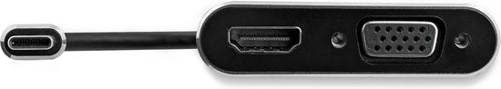 USB-C naar VGA en HDMI adapter 2-in-1 4K 30Hz space grijs