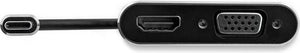 USB-C naar VGA en HDMI adapter 2-in-1 4K 30Hz space grijs