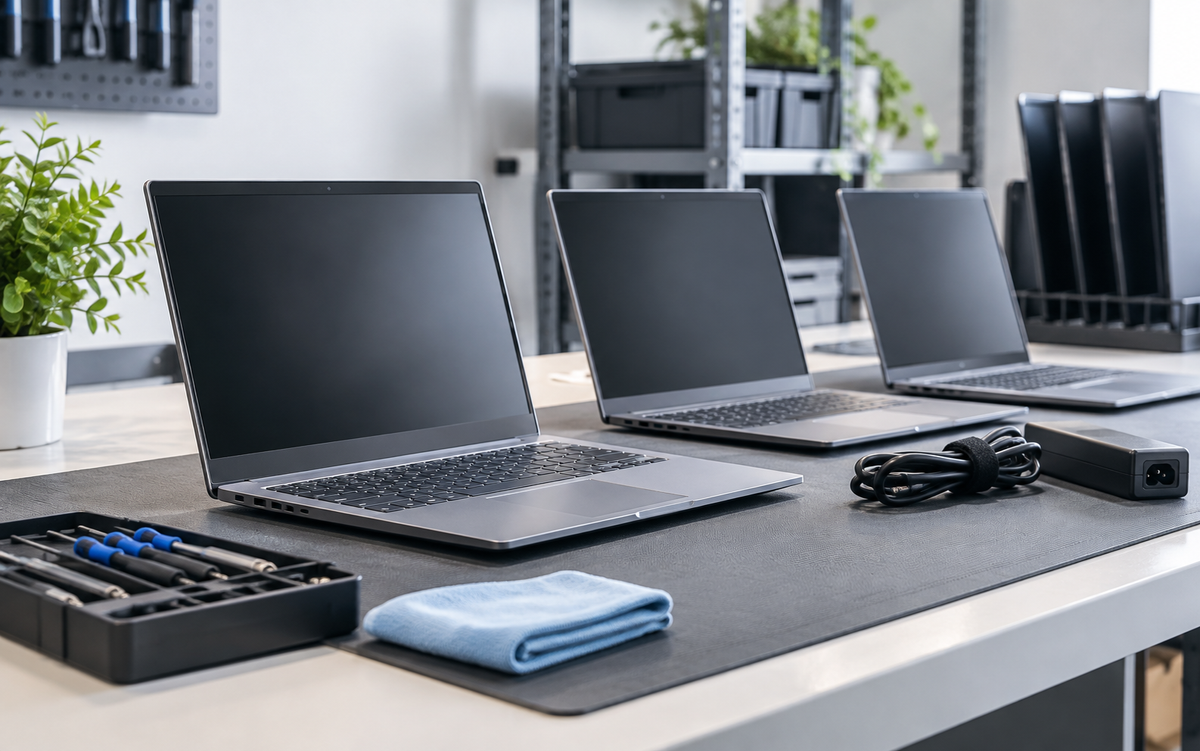 Laptops voor controle verkoop