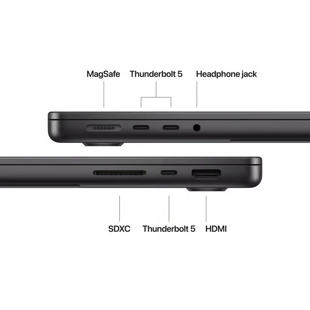 MacBook Pro 2024 (Belgisch toetsenbord) 16" | M4 Pro 14-core | 48GB | 1TB | M4 Pro 20-core - Refurbished Apple producten - Apple M4 Pro - 1TB SSD - 3024x1964 - MacOS Tahoe