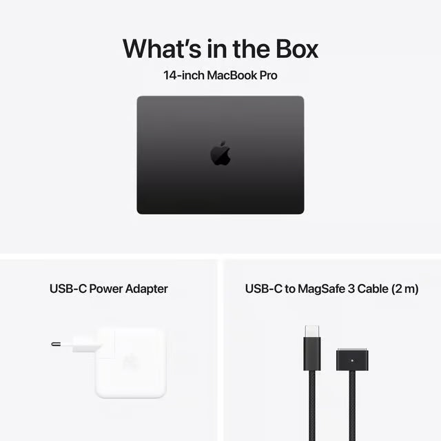 MacBook Pro 2024 (Belgisch toetsenbord) 14" | 24GB | 512GB SSD | M4 Pro 12-core | M4 Pro 16-core - Refurbished Apple producten - Apple M4 Pro - 512GB SSD - 3024x1964 - MacOS Sequoia