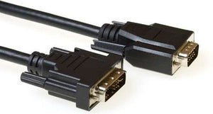 Verloop kabel DVI-A male - VGA male Zwart 2m