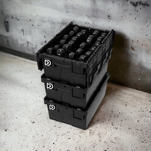 Pro Box FD-48. Premium Silent Disco pro kit met storage box + 48 poort oplaadstation